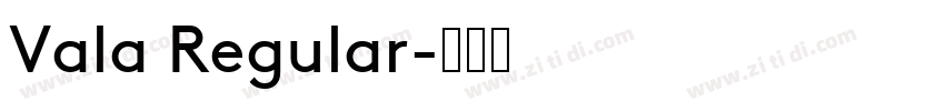 Vala Regular字体转换